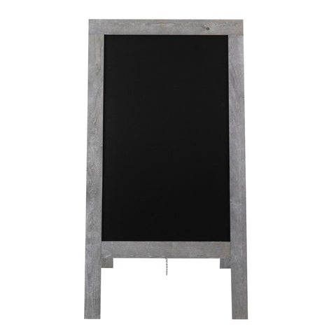 Securit® Holz Kundenstopper "Vintage", 135x75cm, Grau, Outdoor