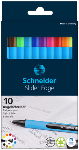 SCHNEIDER Kugelschr. Slider Edge XB 152290 assortiert 10 Stück, Etui