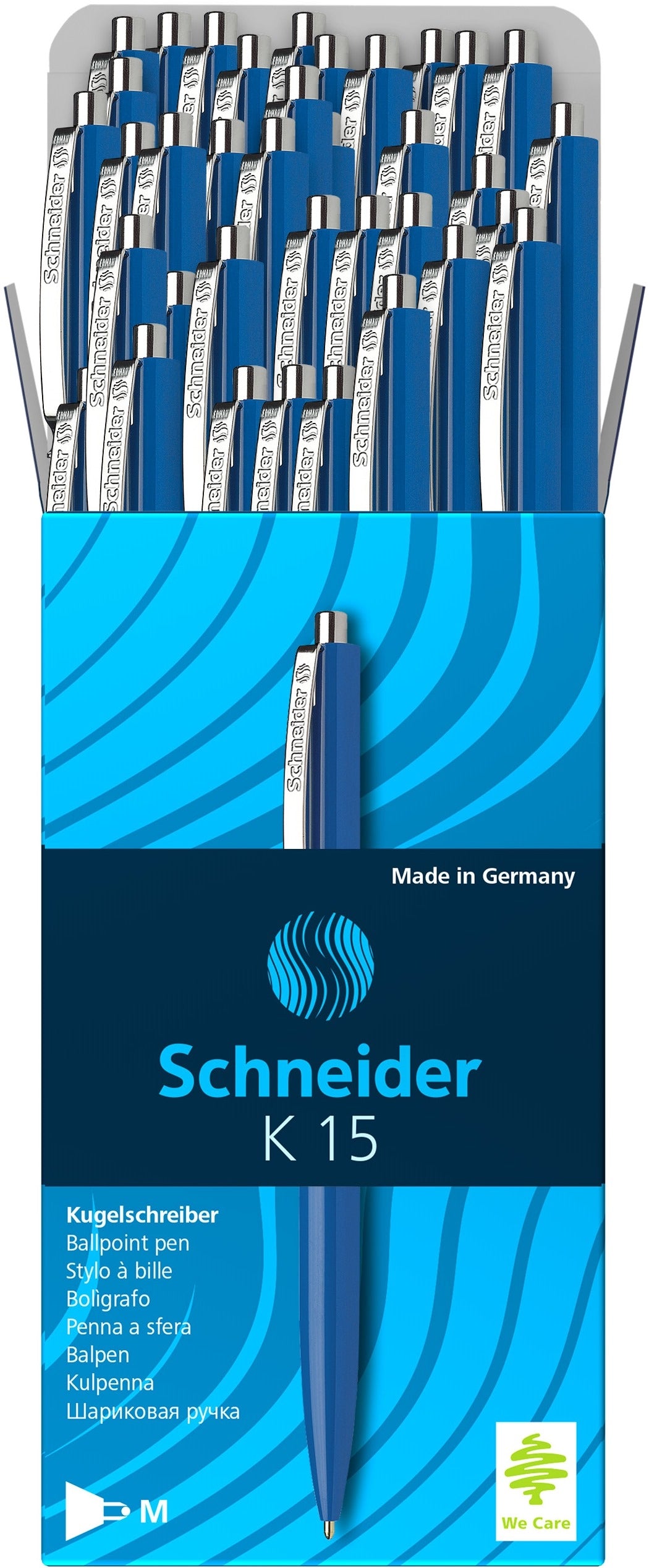 SCHNEIDER Kugelschreiber K15 1mm 15541600 blau, 50 Stück