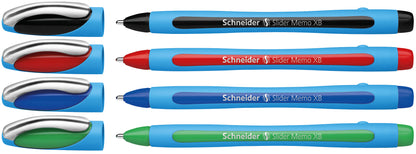 SCHNEIDER Kugelschreiber Slider Memo XB 75020 ass., 4 Stück