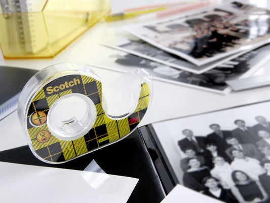 SCOTCH Tape m. Abroller 665 12mmx6.3m 136D-MDEU doppelseitig