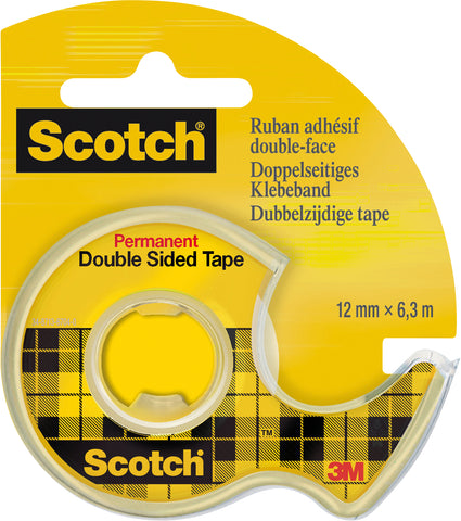 SCOTCH Tape m. Abroller 665 12mmx6.3m 136D-MDEU doppelseitig