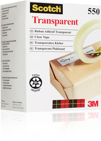SCOTCH Tape 550 19mmx66m 5501966K transparent, reissfest