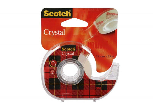 SCOTCH Magic Tape Crystal 19mmx25m 6-1925D kristallklar, auf Abroller