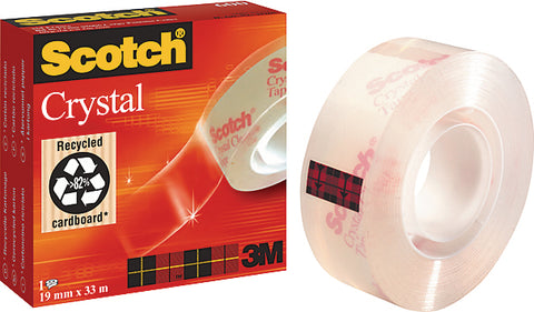 SCOTCH Crystal Tape 600 19mmx33m 6001933K kristallklar