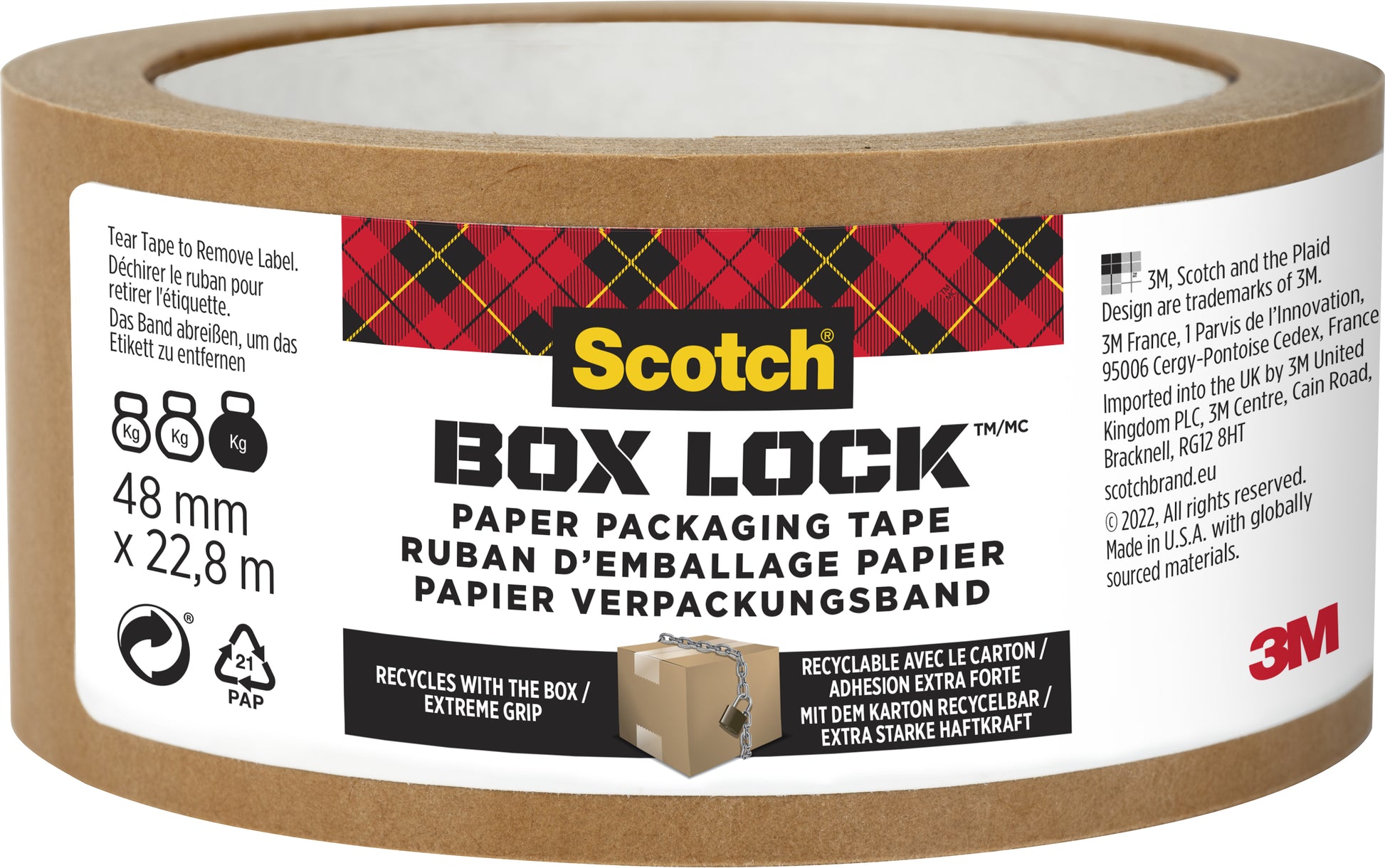 SCOTCH Verpackungsband 48mmx22.8m 785023EF8GC Papier