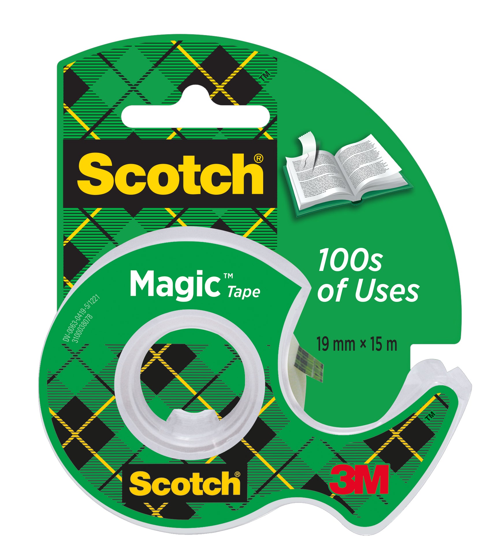 SCOTCH Magic Tape 810 19mmx15m 8-1915D unsichtbar, auf Abroller