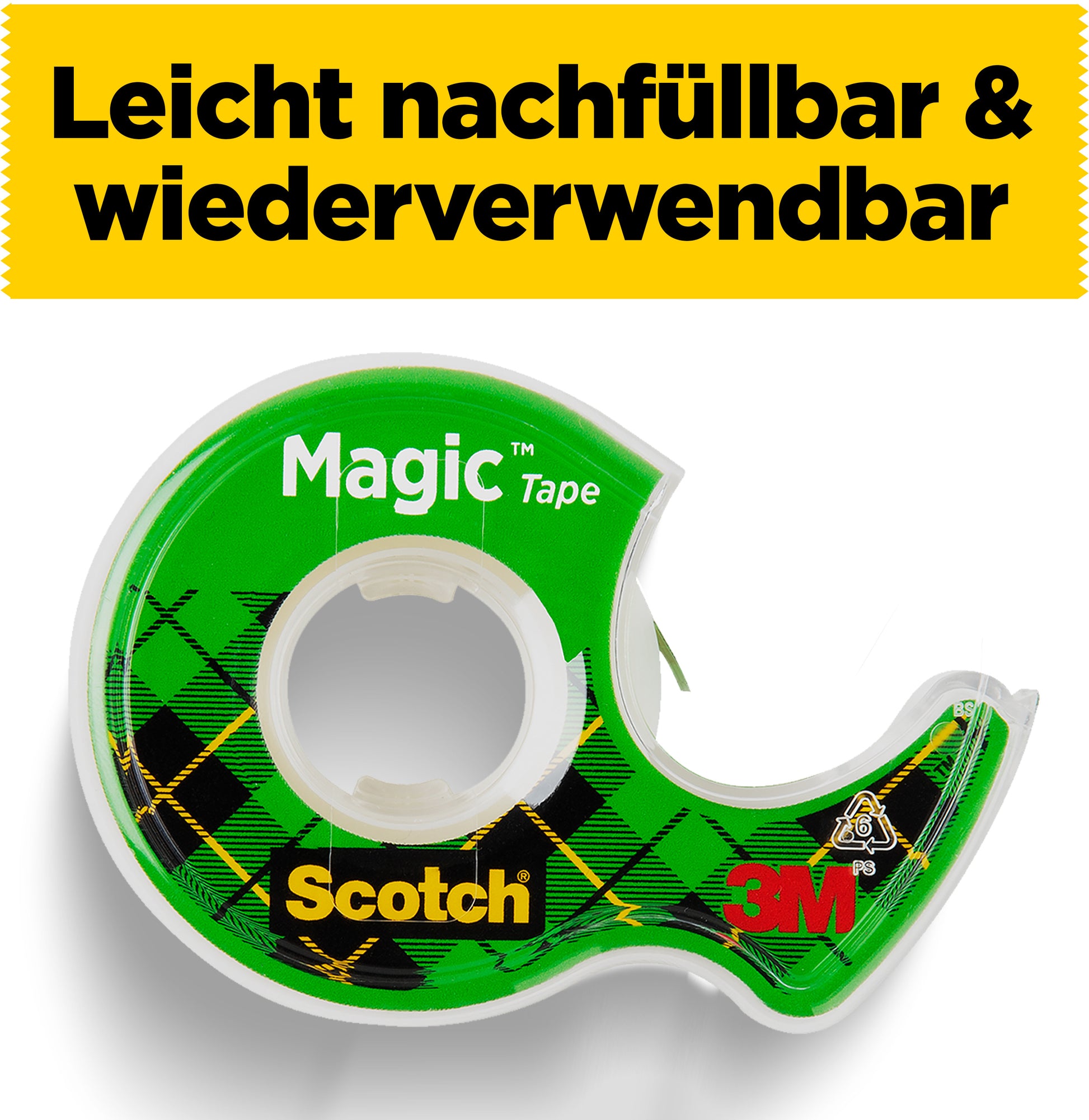 SCOTCH Magic Tape 810 19mmx7.5m 8-1975D auf Abroller