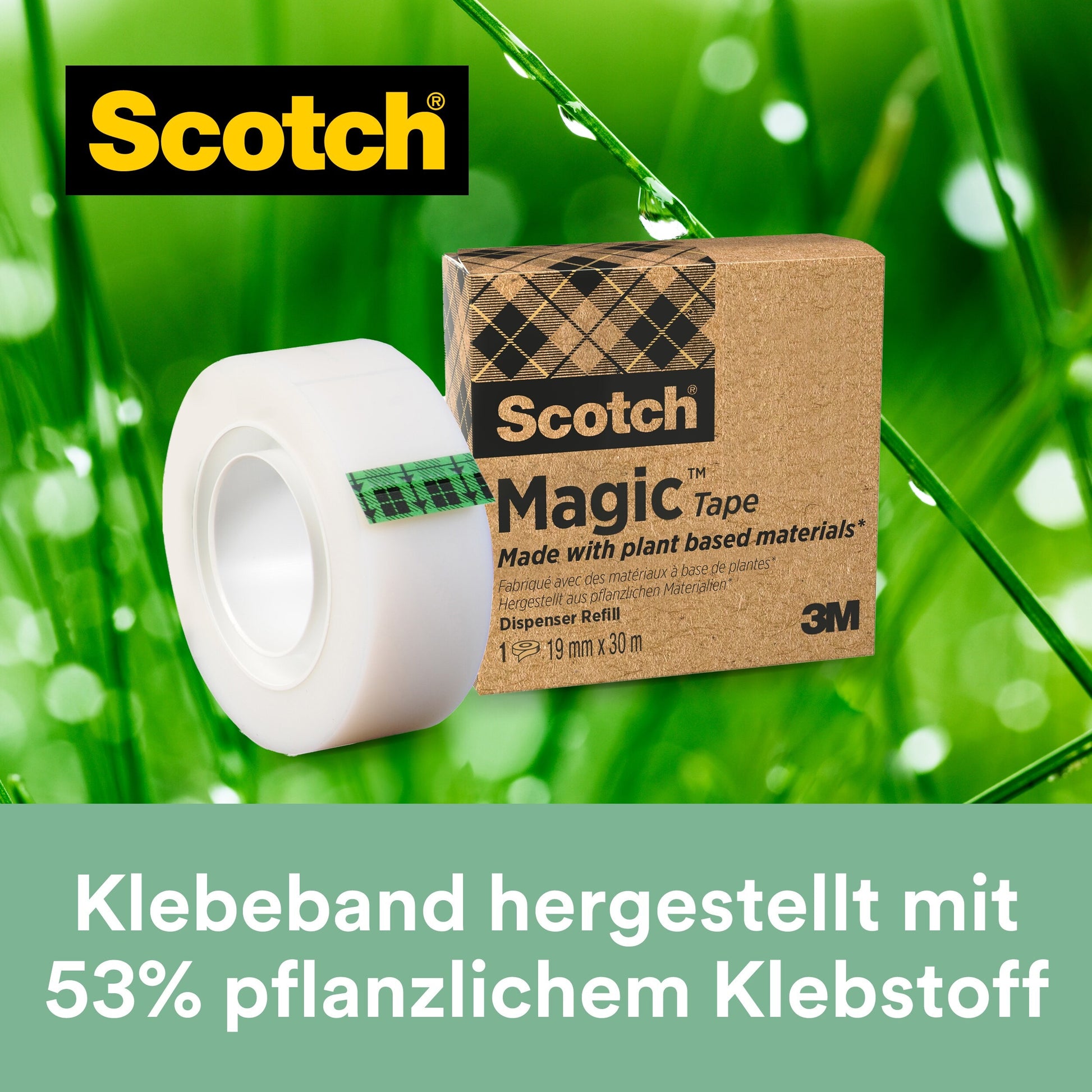 SCOTCH Magic Tape 900 19mmx33m 900-9 transparent 9 Rollen