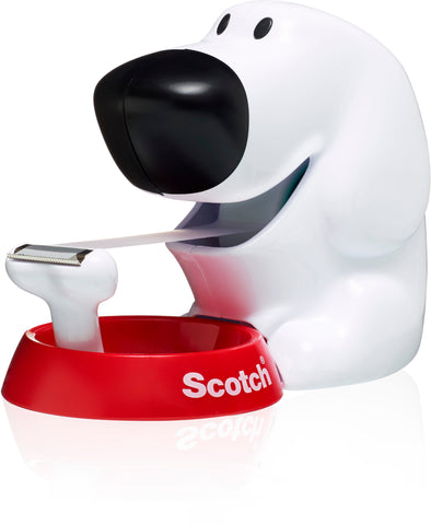 SCOTCH Dispenser Hund weiss C31 inkl.1 Rol.Magic 810 19mmx7.5m