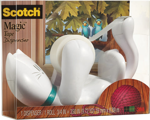 SCOTCH Magic Tape 810 19mmx8.9m C39 Dispenser Katze weiss