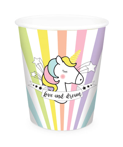 8 BECHER EINHORN 25 CL