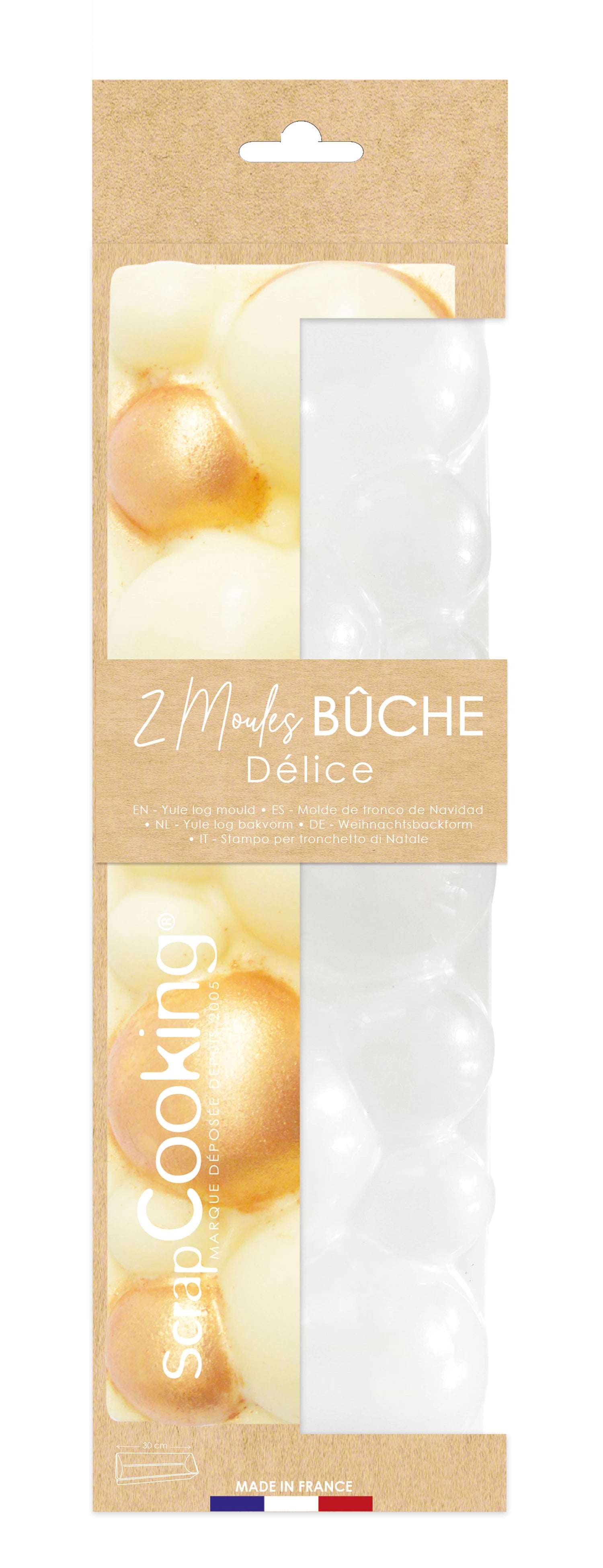 2 MOULES BUCHE DELICE PET RECYCLE