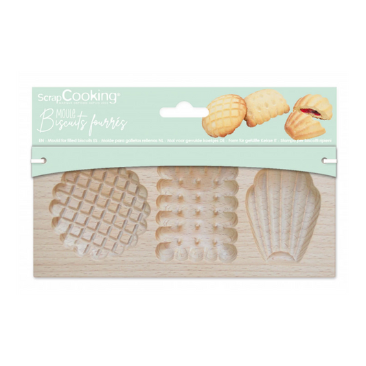 HOLZFORM FUR GEFULLTE KEKSEN PETITS BISCUITS - 20X10X2CM