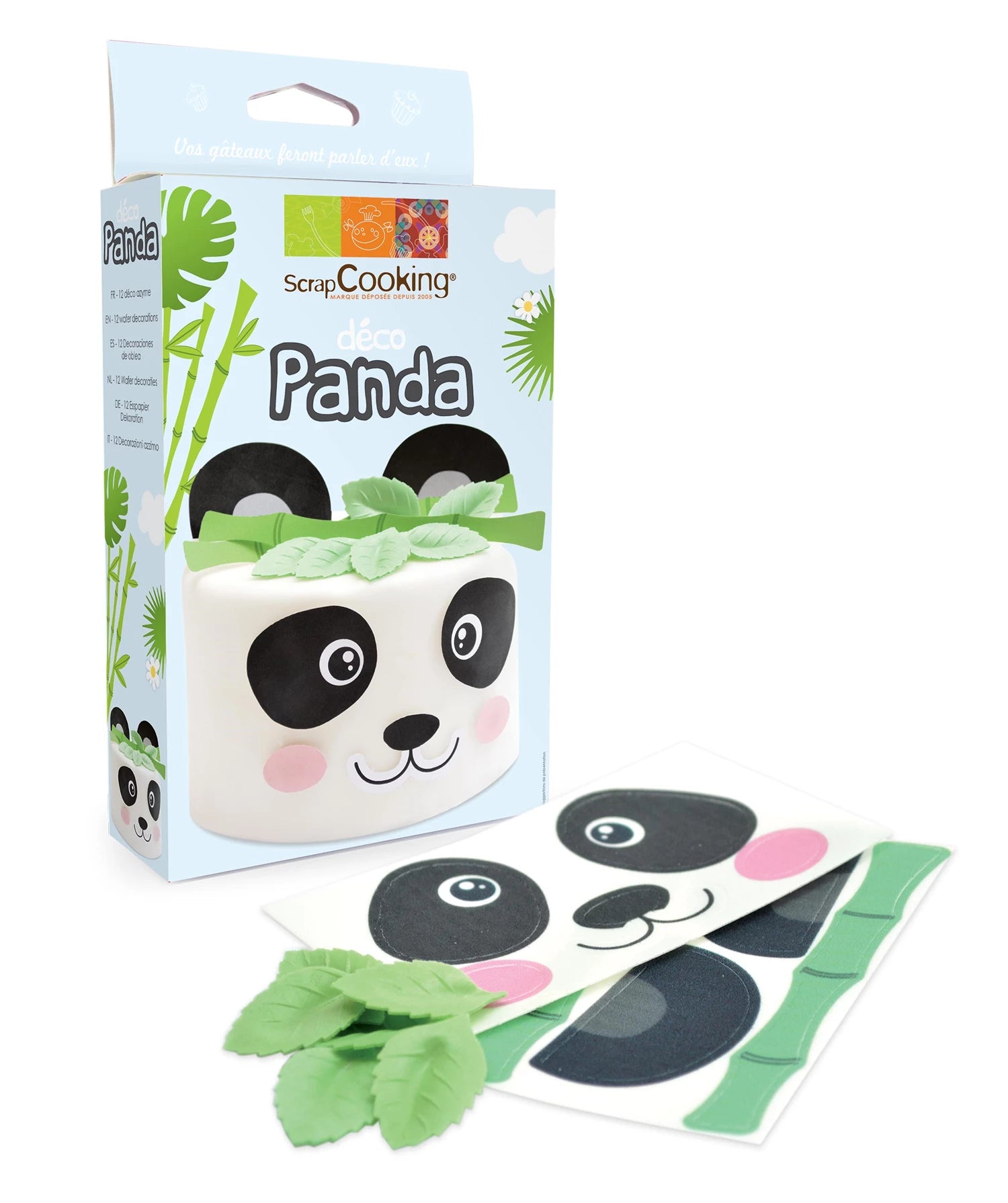 ESSBARES PAPIER PANDA 15 ST.