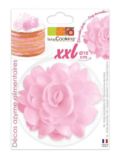 XXL WAFER DEKO. CAKE TOPPER 10CM PINK