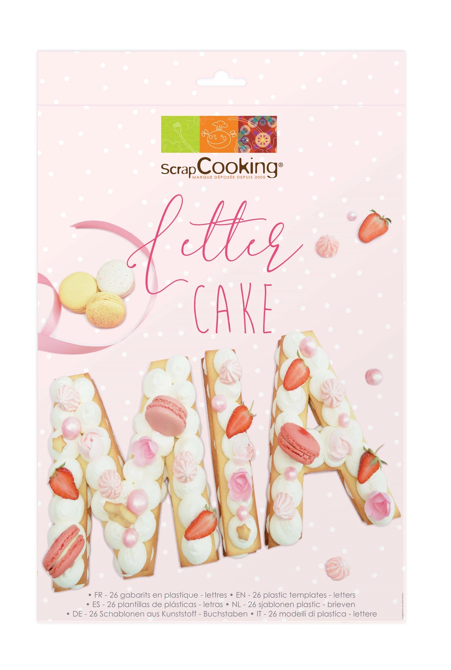 LETTER CAKE, 26 SCHABLONEN AUS KUNSTSTOFF