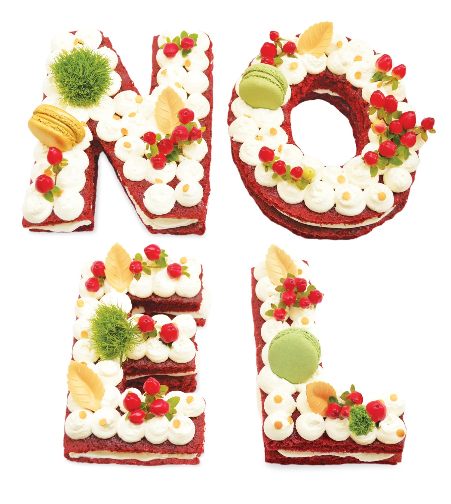 BUCHSTABEN SET KUCHEN NOEL