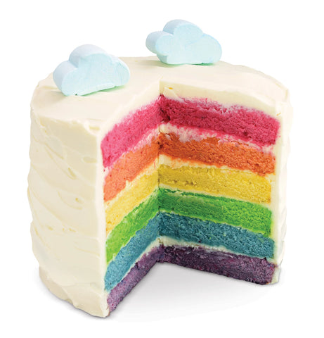 SET REGENBOGEN CAKE MIT 4 FARBPULVER