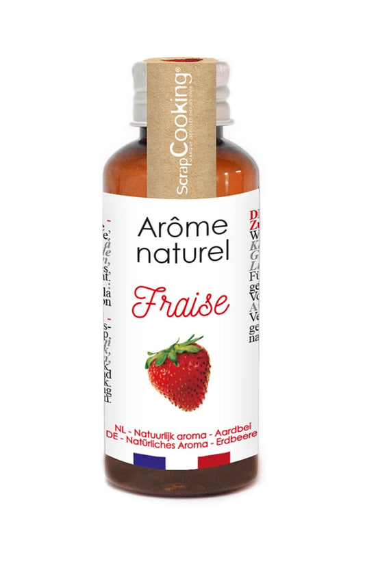 FLÜSSIGES NATÜRLICHES AROMA ERDBEERE 40 ML