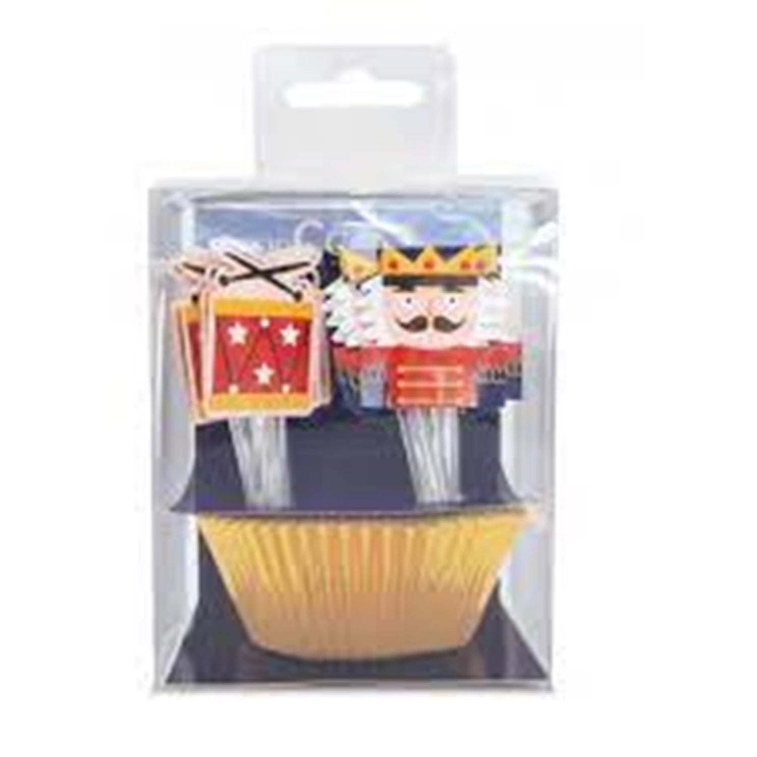 24 CUPCAKESFORMCHEN + 24 CAKE TOPPERS NUSSKNACKER