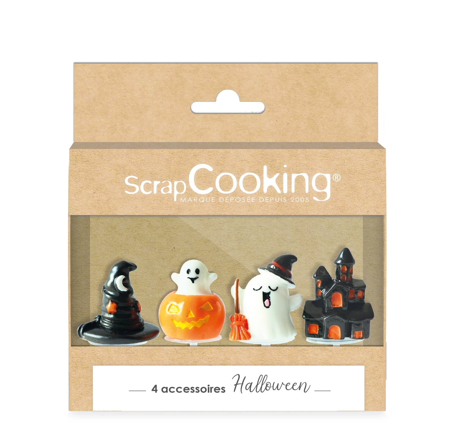 4 ACCESSOIRES RESINE HALLOWEEN