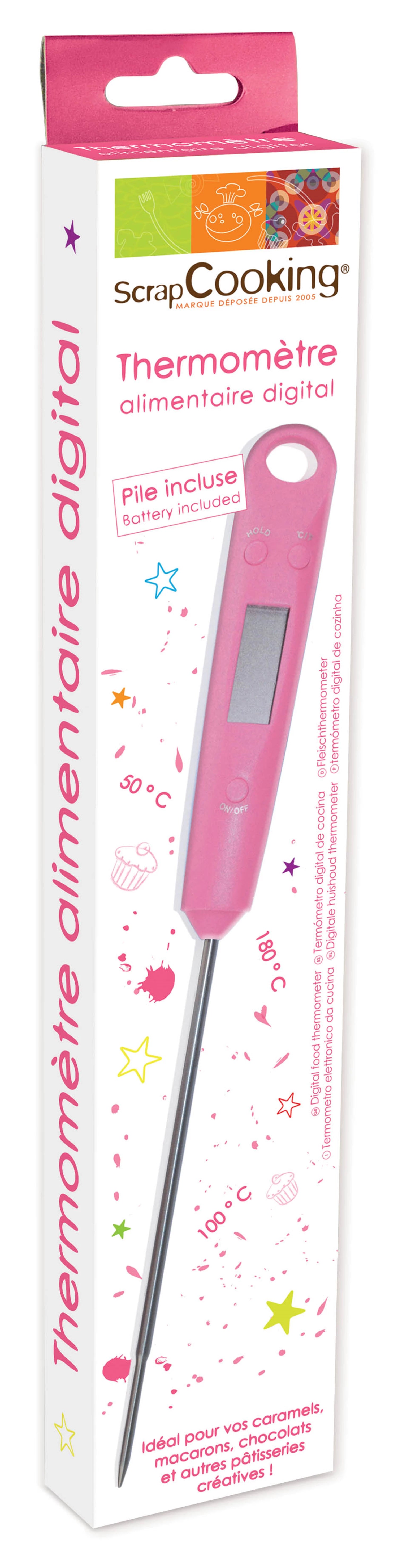 LEBENSMITTEL THERMOMETER INKL. BATTERIE