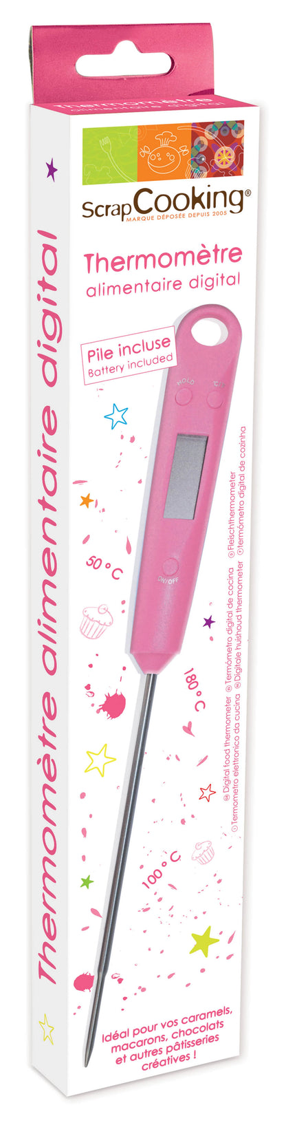 LEBENSMITTEL THERMOMETER INKL. BATTERIE