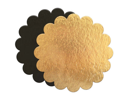 KUCHENHALTER BLUMENFORM 5 STK. GOLD/SCHWARZ DIA. 24CM