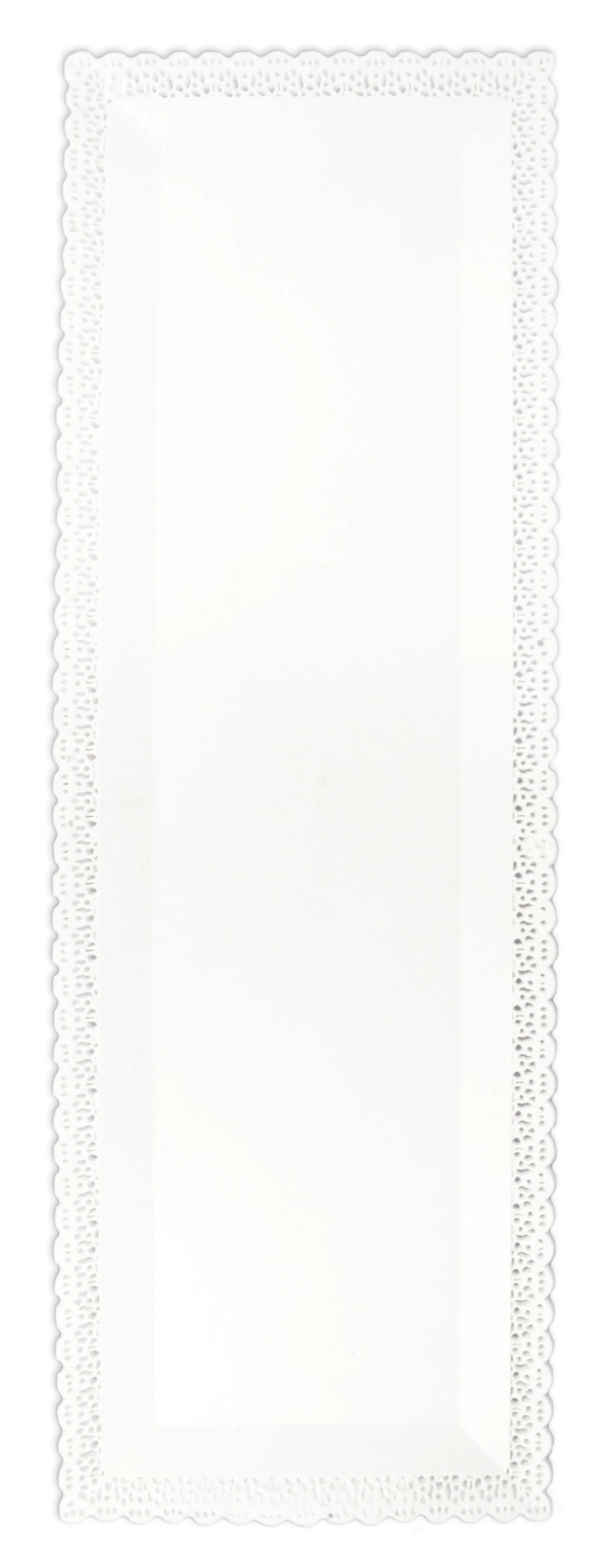 KUCHENPLATTE RECHTECKIG 1 STK., WEISS, KUNSTSTOFF, 40X13 CM