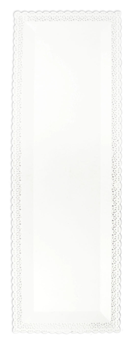 KUCHENPLATTE RECHTECKIG 1 STK., WEISS, KUNSTSTOFF, 40X13 CM