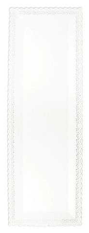 KUCHENPLATTE RECHTECKIG 1 STK., WEISS, KUNSTSTOFF, 40X13 CM