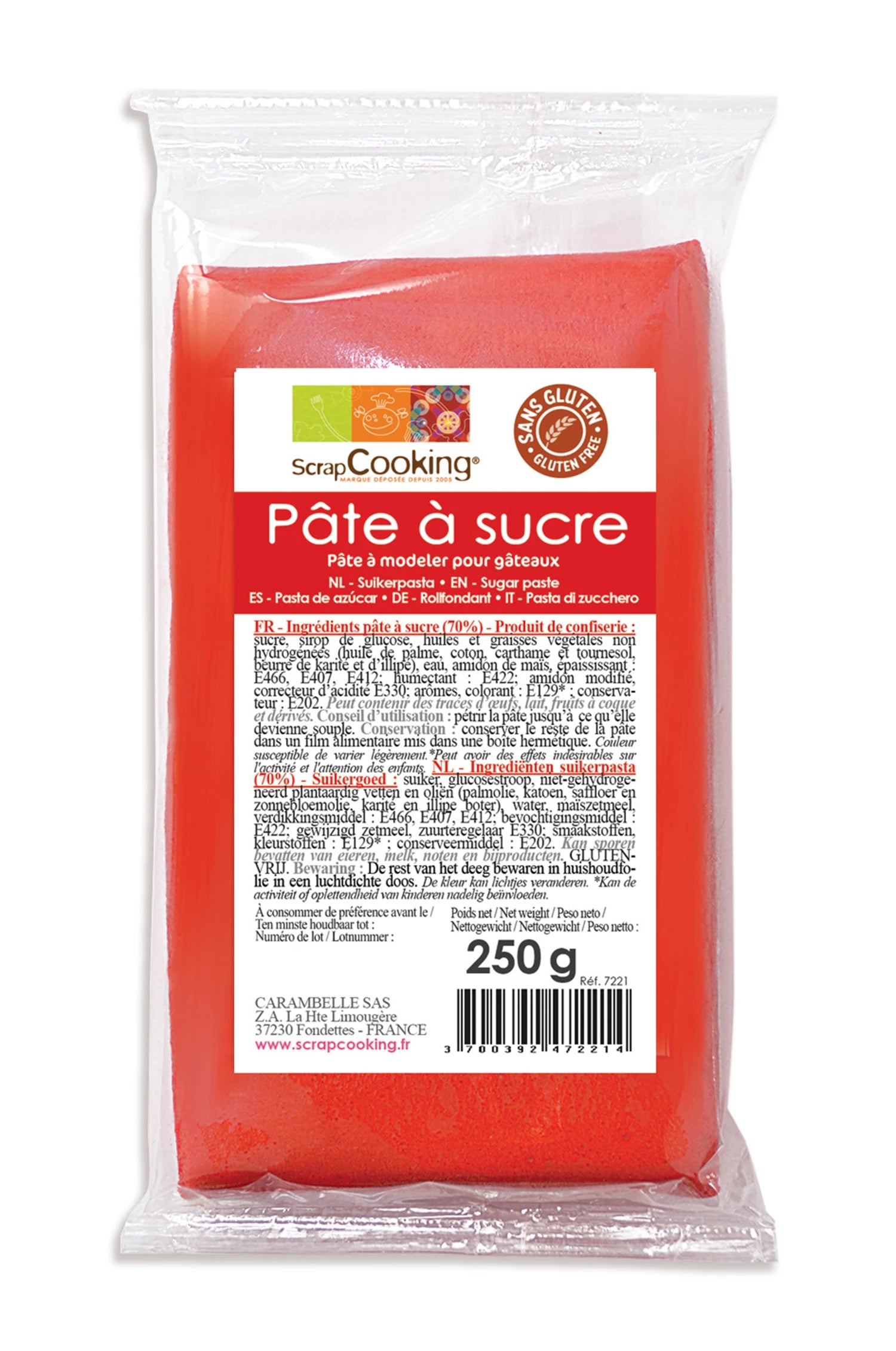 ZUCKERPASTE ROT 250G