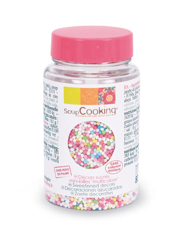 DEKOZUCKER MINI-KUGELN MULTICOLOR 80G