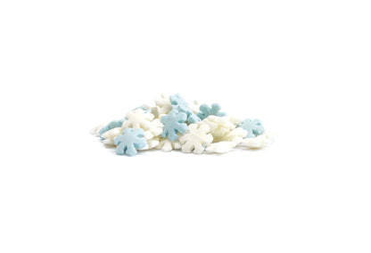 DEKORZUCKER SCHNEEFLOCKEN WEISS/BLAU 50G