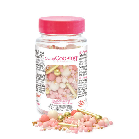 DEKORE SUCRES MIX STÄBCHEN ROSE DORE 70G