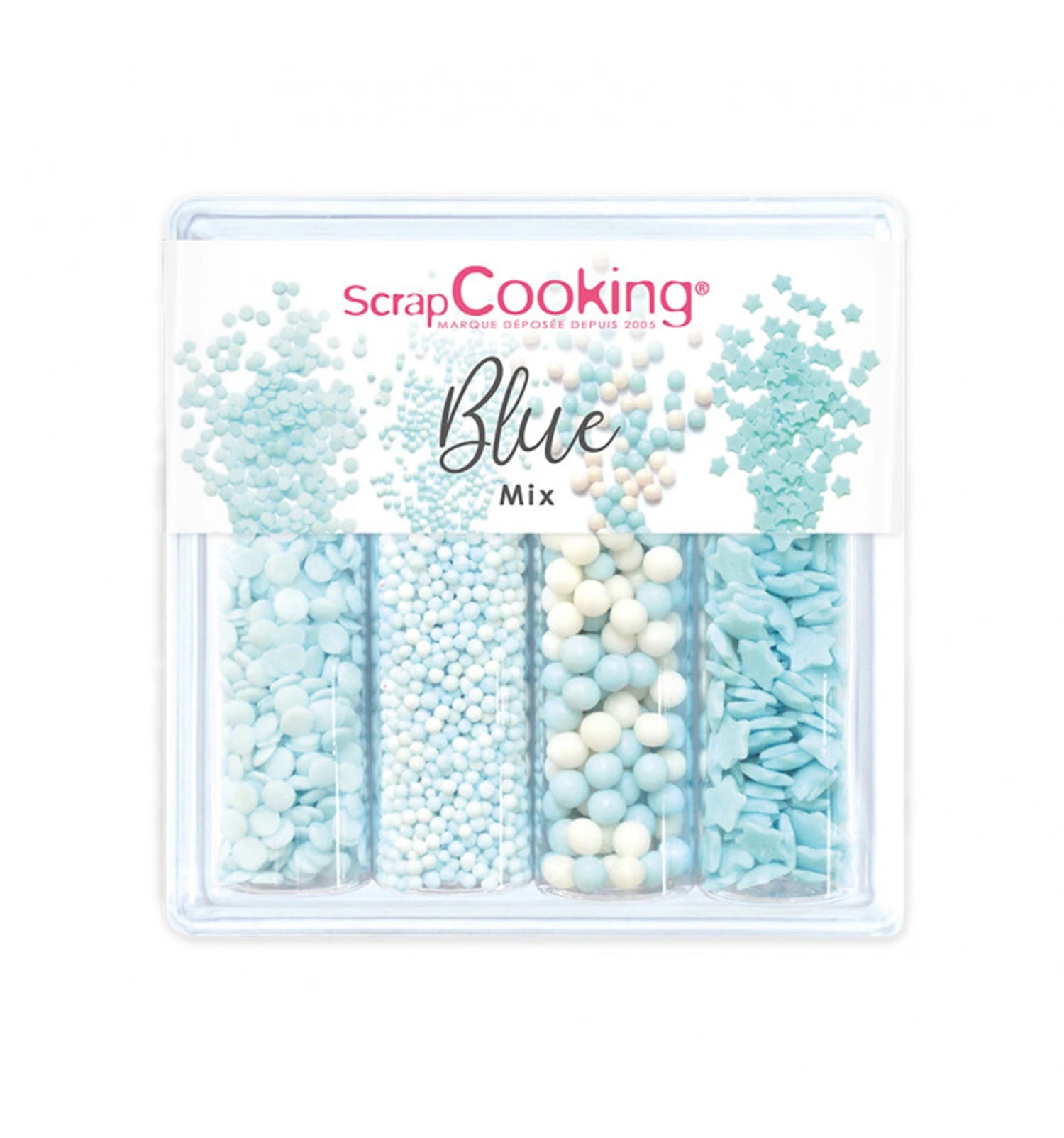 ZUCKERDEKORS 4ER SET - BLUE MIX - 64G