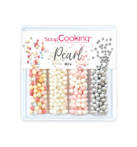 ZUCKERDEKORS 4ER SET - PEARL MIX - 56G