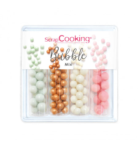 ZUCKERDEKORS 4ER SET - BUBBLE MIX - 62G