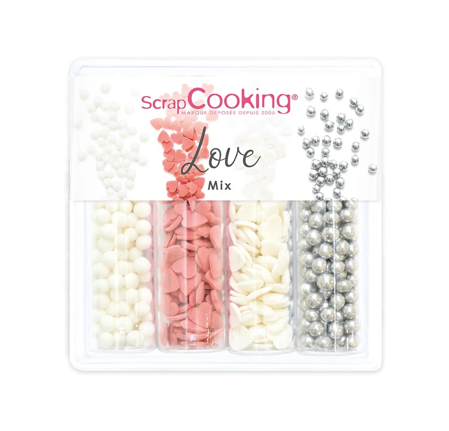 ZUCKERDEKORS 4ER SET - LOVE MIX - 56G