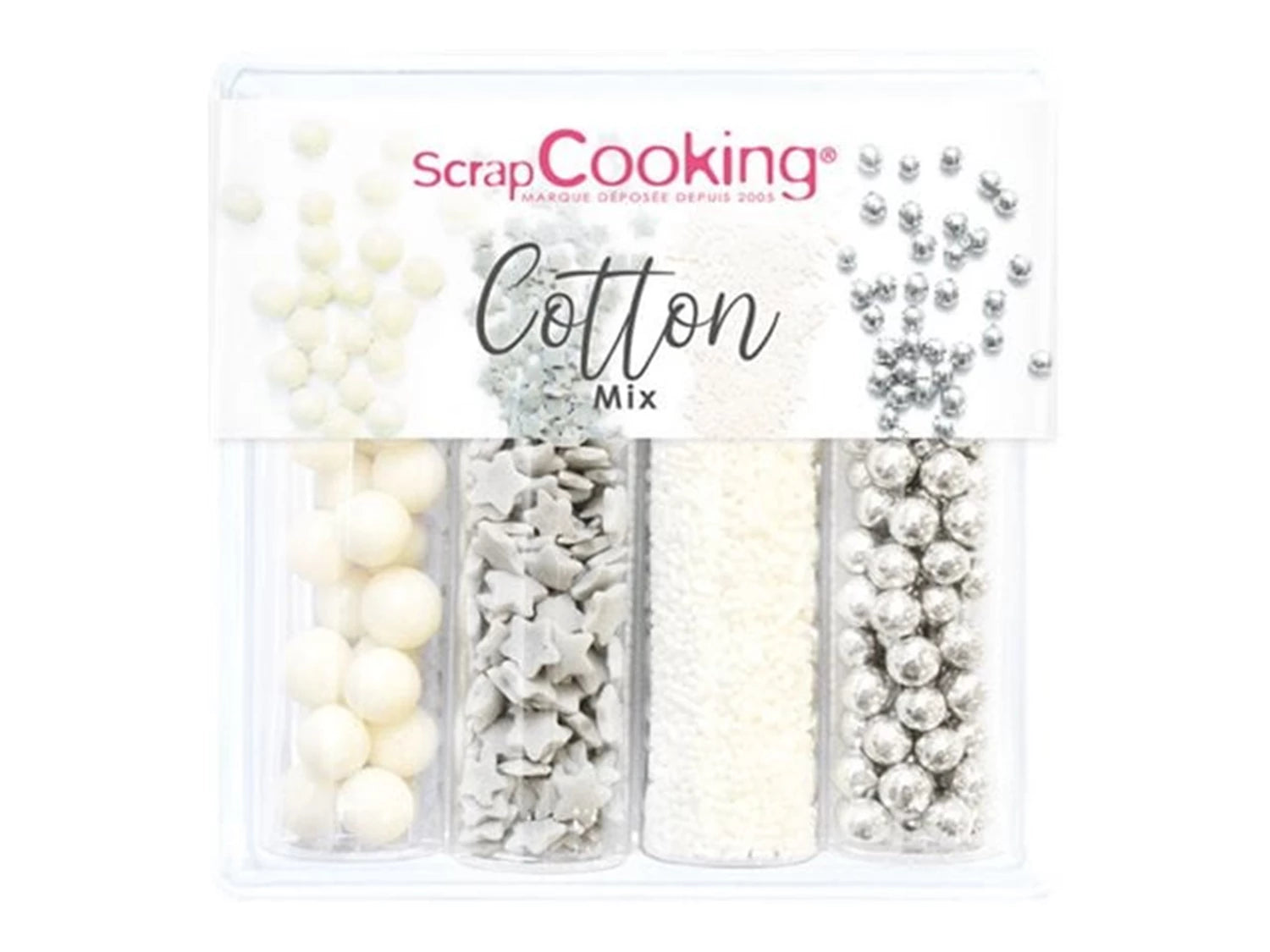 ZUCKERDEKORS 4ER SET - COTTON MIX - 61G