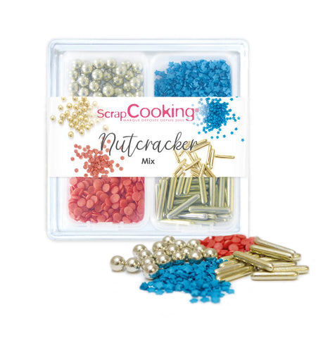 ZUCKERDEKORS 4ER SET - NUTCRACKER MIX 45G