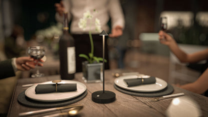 SECURIT Tischleuchte ANGELINA LP-AN-BL schwarz, Akku, dimmbar