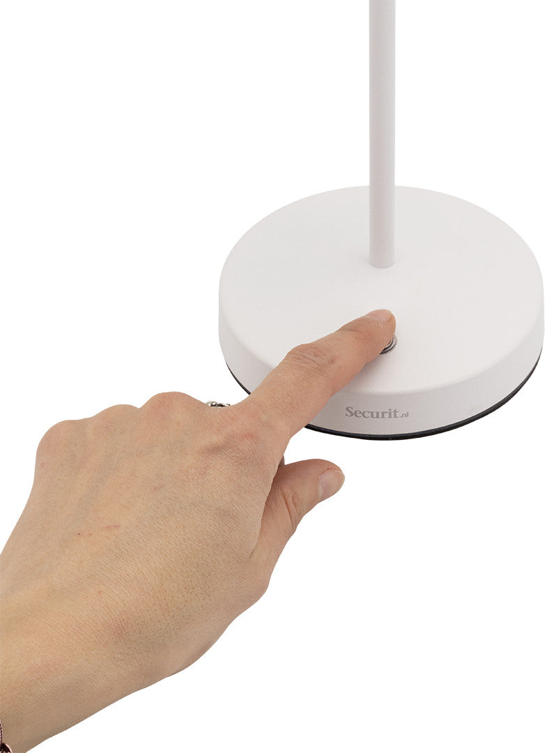 SECURIT Tischleuchte ANGELINA LP-AN-WT weiss, Akku, dimmbar