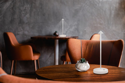 SECURIT Tischleuchte ANGELINA LP-AN-WT weiss, Akku, dimmbar