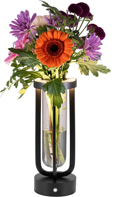 SECURIT Tischleuchte FLORENCE LP-FL-BL schwarz, Akku, dimmbar