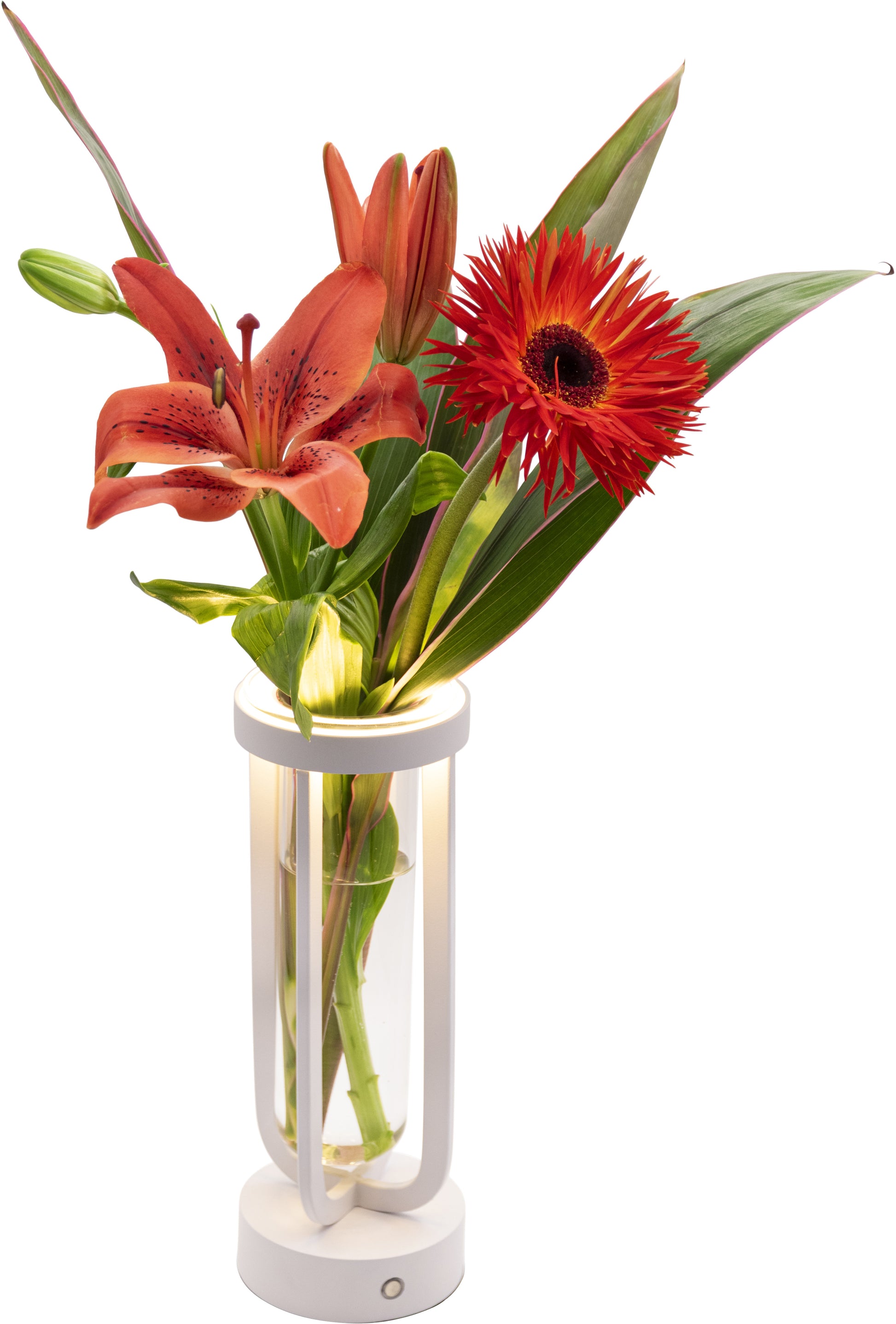 SECURIT Tischleuchte FLORENCE LP-FL-WT weiss, Akku, dimmbar