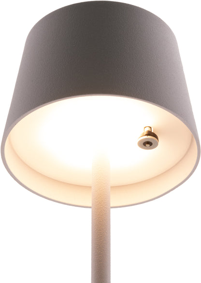 SECURIT Tischleuchte MONTE CARLO LP-MC-WT weiss, Akku, dimmbar