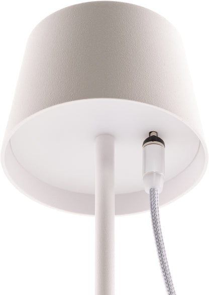 SECURIT Tischleuchte MONTE CARLO LP-MC-WT weiss, Akku, dimmbar