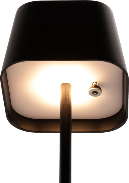 SECURIT Tischleuchte MALTA LP-MT-BL schwarz, Akku, dimmbar